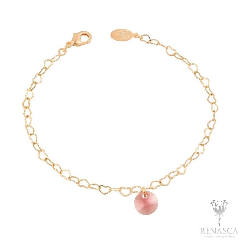 Swarovski Crystals Pull Tye Rose gold plated